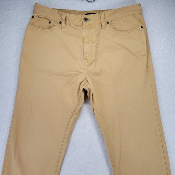 Nautica The Spinnaker Pant Men's Size 34x34 (34x32) Tan Straight Fit Cotton - Picture 2 of 9